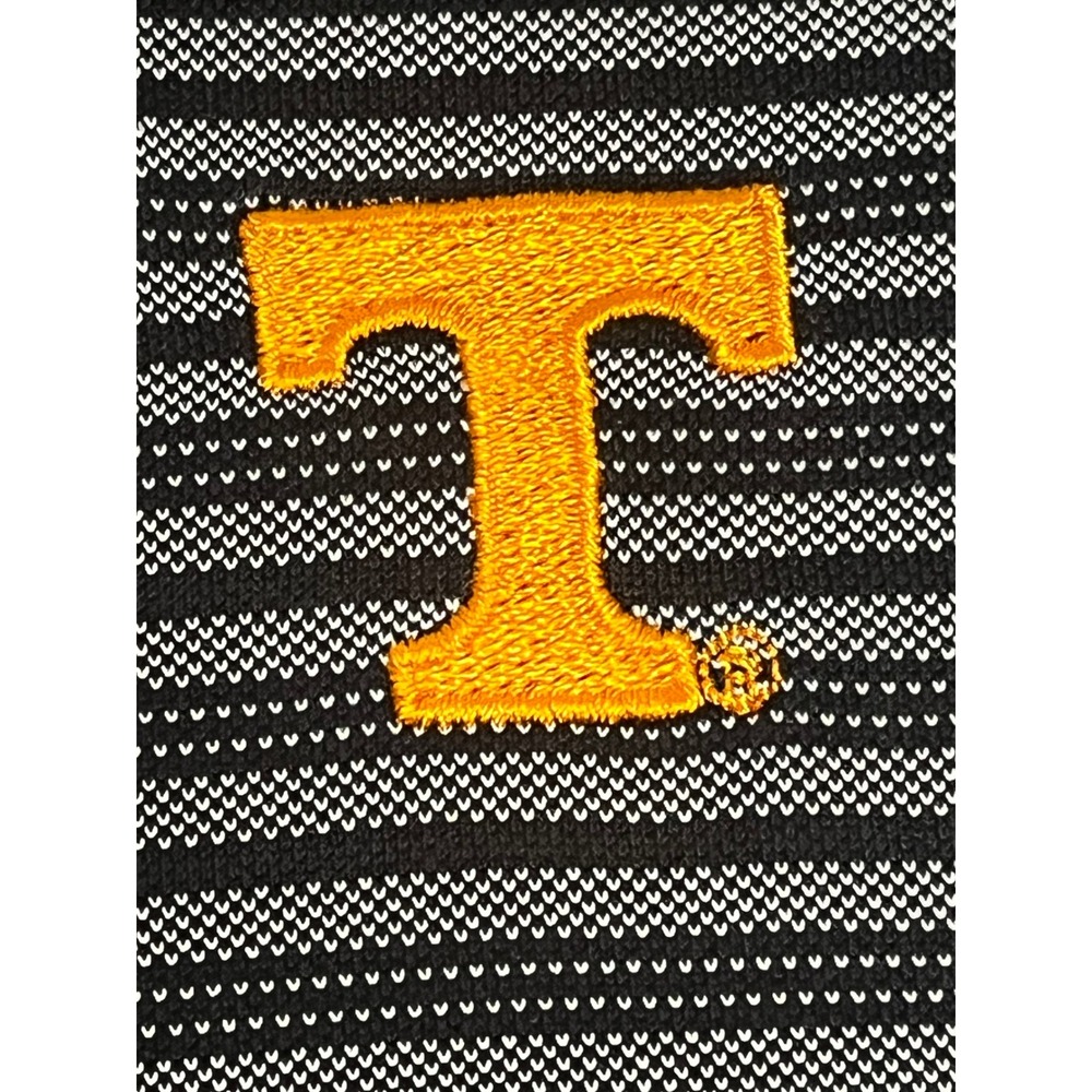 Tommy Bahama Tennessee Volunteers Polo Shirt Mens XXL Gray Striped Pima Cotton - Picture 5 of 8